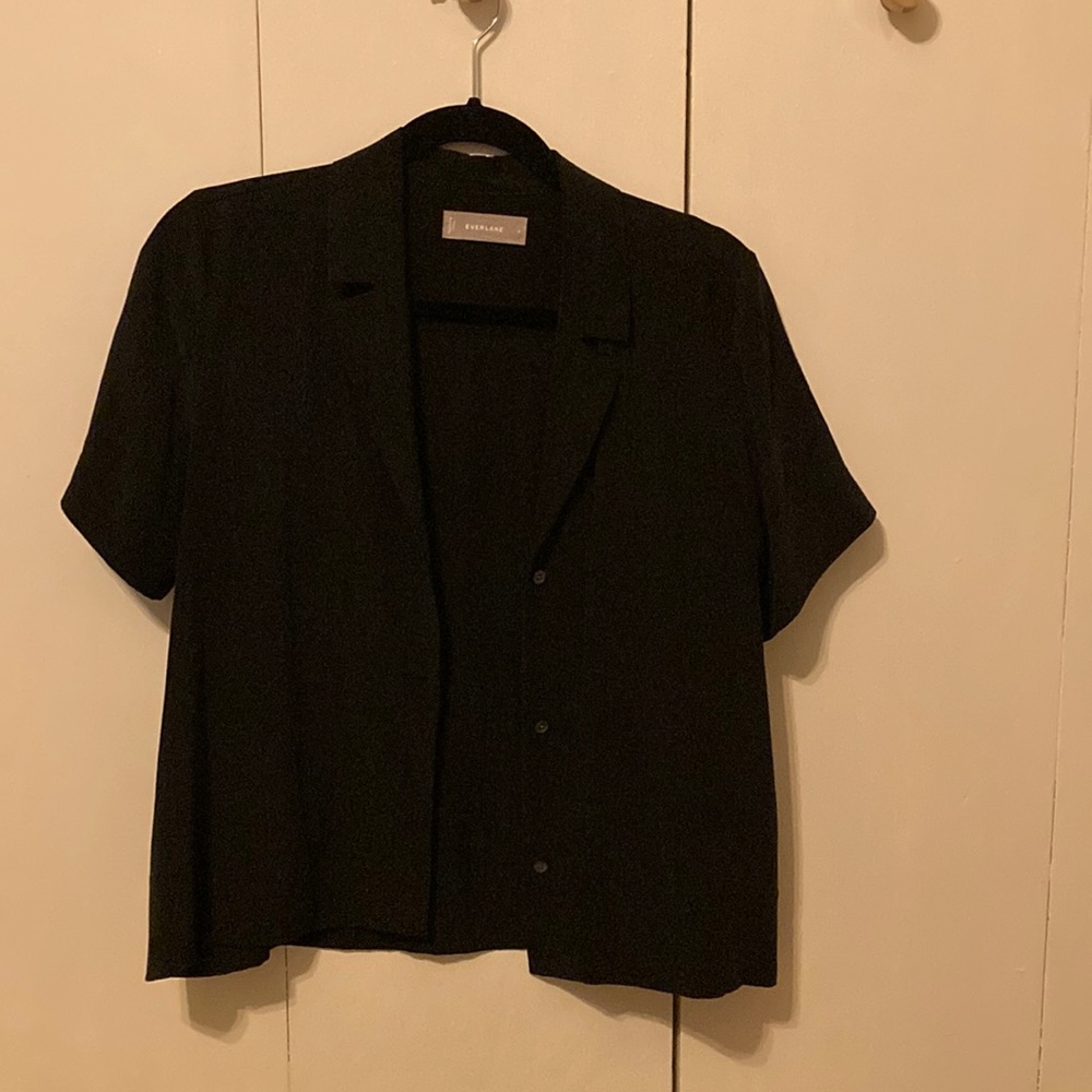 Everlane Silk Short Sleeve Button Down